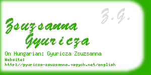 zsuzsanna gyuricza business card